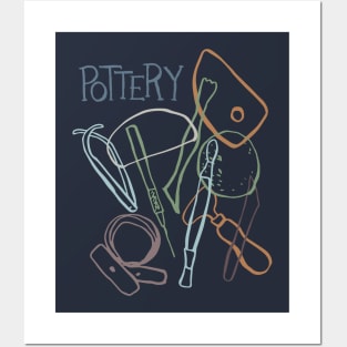 Pottery Tools - Modeling Clay Posters and Art